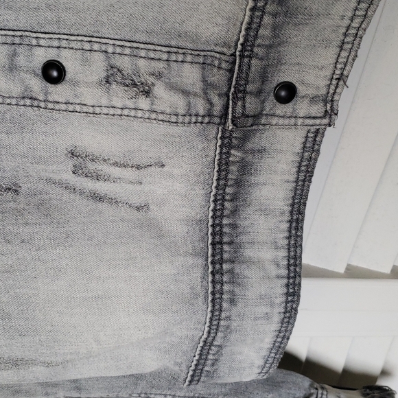 scotch & Soda Distressed Chambray Denim Jacket, Size S - Picture 4 of 16